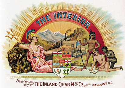 The Interior Cigar Box Label